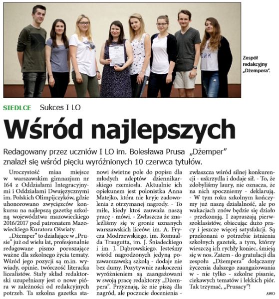 Artykuł z Echa Katolickiego nr 24 2017r. Artykuł z Echa Katolickiego nr 24 2017r.